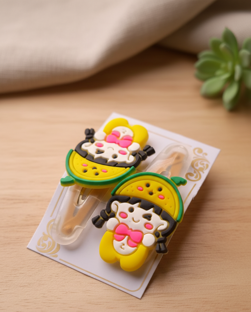 Skydora- Cute Me with Yellow Watermellon Hair Clips