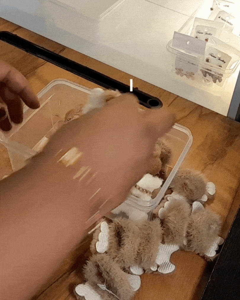 Skydora- Bear Love Plush Hair tie Bands