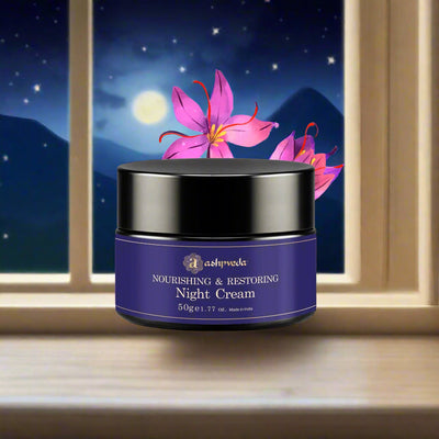 Night Cream for Radiant Skin - Nourishing & Restoring by Ashpveda