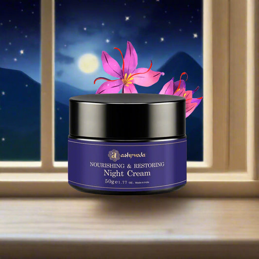 Night Cream for Radiant Skin - Nourishing & Restoring by Ashpveda