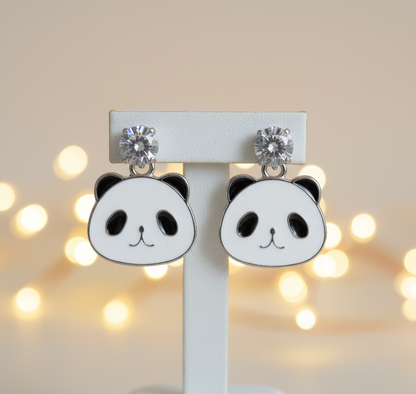 Skydora Cute Panda Earrings