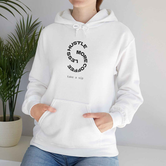 Hustle More Coffee Hoodie | Cozy Unisex Sweatshirt by Skydoracharm