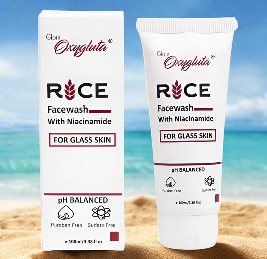 Glow Oxygluta Rice Water Face Wash for Radiant and Soft Skin