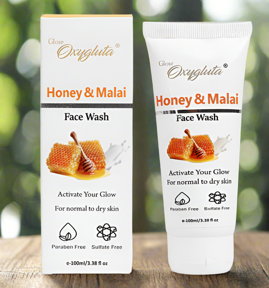 Glow Oxygluta Face Wash with Honey and Malai for Radiant Skin