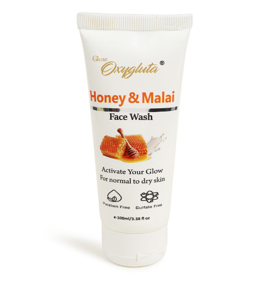 Glow Oxygluta Honey Malai Face Wash - Skydora Life