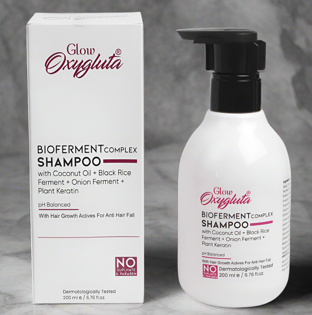 Glow Oxygluta Anti-Dandruff Shampoo with Bioferment Complex