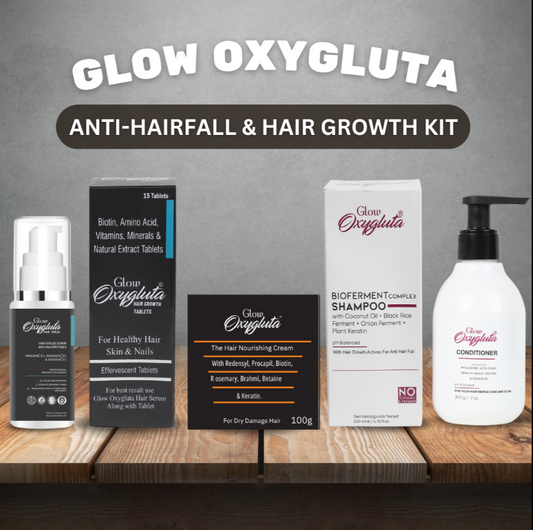 Glow Oxygluta Hair Growth Kit for Anti-Hair Fall and Regrowth