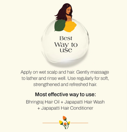 ashpveda Japapatti & Brahmi Hair Wash - Skydora Life