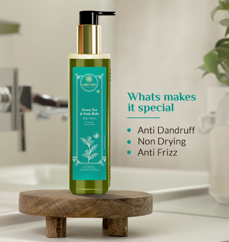 Gotu Kola and Green Tea Hair Wash & Conditioner Combo - Skydora Life