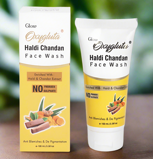 Glow Oxygluta Face Wash with Haldi and Chandan for Radiant Skin