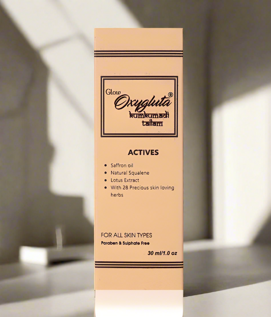 Glow Oxygluta Kumkumadi Tailam for Radiant Skin and Natural Beauty