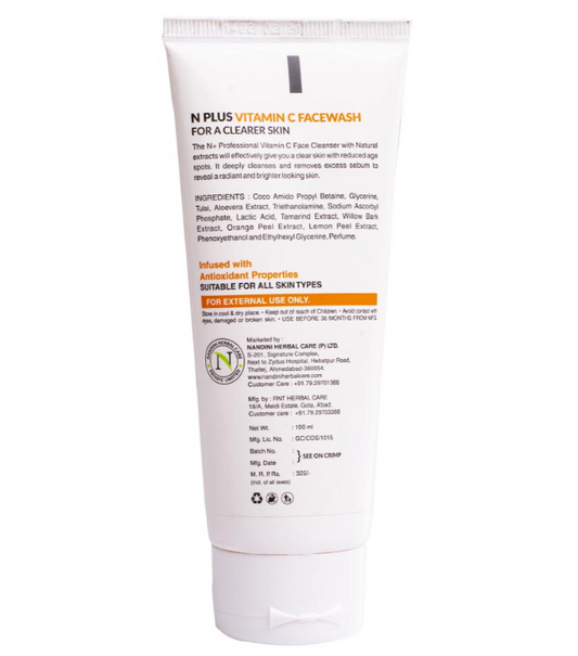 N+ Professional Vitamin C Face Wash - Skydora Life