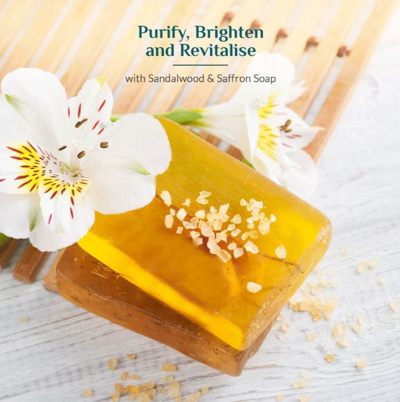 ashpveda Sandalwood & Saffron Bathing Soap - Skydora Life