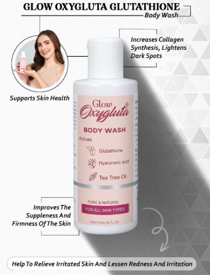 Glow Oxygluta Glutathione Body Wash - Skydora Life