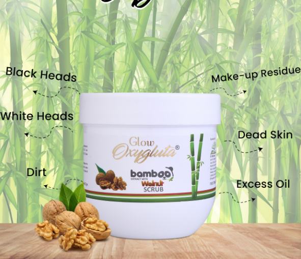 Glow Oxygluta Bamboo Walnut Body Scrub