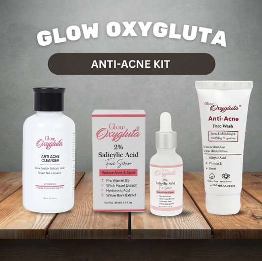Glow Oxygluta Anti-Acne Kit-Prevents Acne Breakouts
