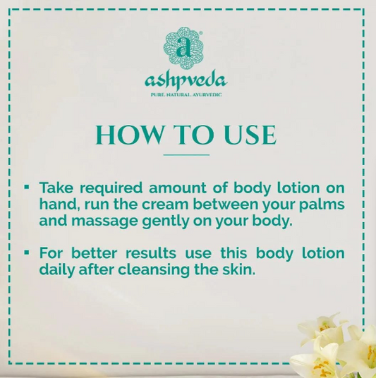 ashpveda Pure Skin- Rich Tuberose- Body Lotion - Skydora Life