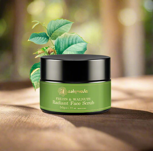 ashpveda Radiant Face Scrub with Fruits & Walnuts