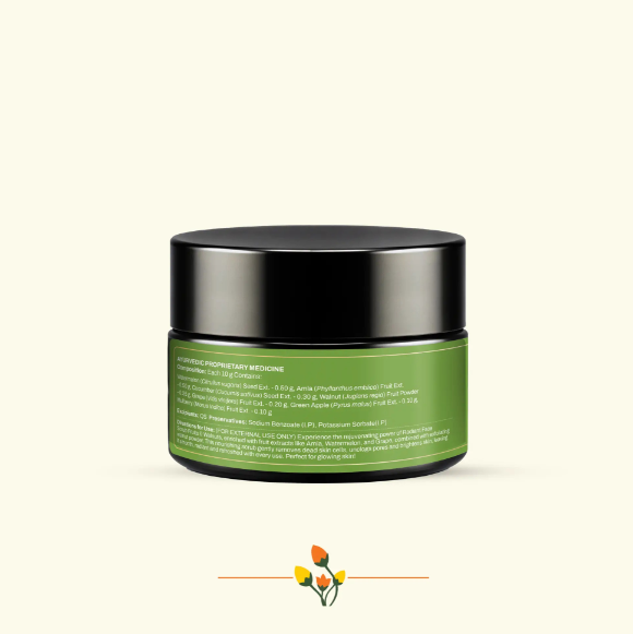 ashpveda Radiant Face Scrub with Fruits & Walnuts - Skydora Life