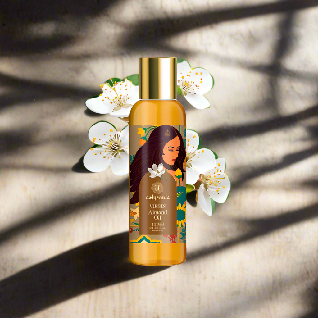 ashpveda Virgin Almond Oil for Healthy Skin & Hair