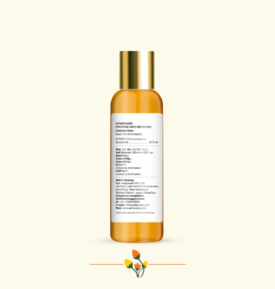 ashpveda Virgin Almond Oil for Healthy Skin & Hair - Skydora Life