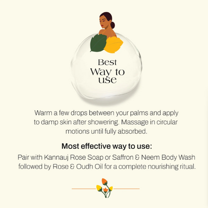 ashpveda Kannauj Rose & Oudh Bath & Body Oil - Skydora Life