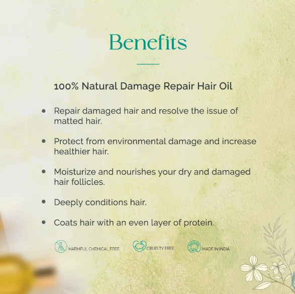 ashpveda Kudrat Damage Repair Hair Oil - Skydora Life
