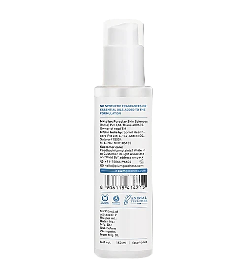 Plum 3% Niacinamide Face Toner with Rice Water - Skydora Life