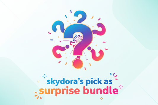 Give some 5-6 question mark and then text will be skydora's pick as surprise bundle