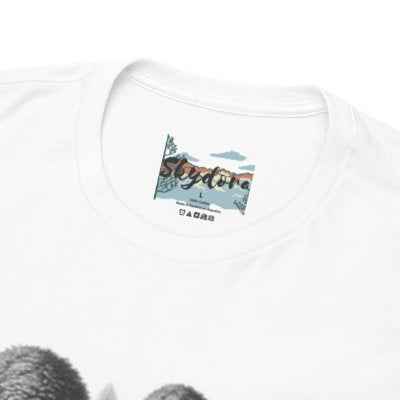 Skydoracharm, Girl in a garden (black & white)- A Skydora Merchandise Printed T-shirt