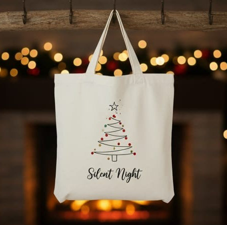 Christmas Themed Tote Bags -Handmade by Rakhi
